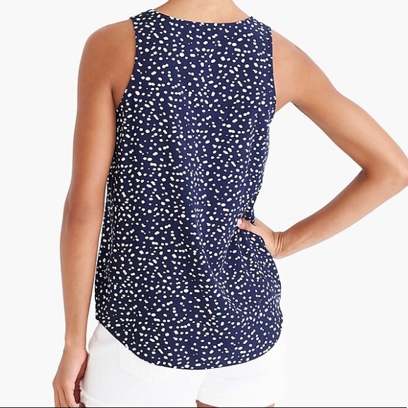 J. Crew Tops - J. Crew Speckled Blue Sleeveless Top